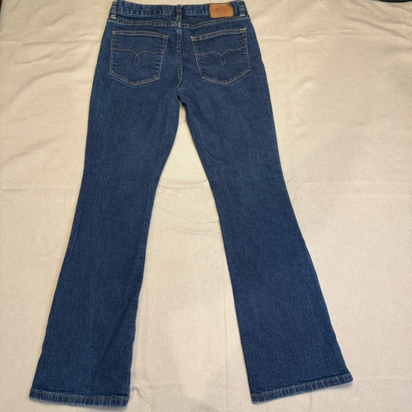 Lauren Jeans Co. Bootcut Stretch Jeans Blue Denim Logo Button Pockets Women Sz 4 - Picture 13 of 14